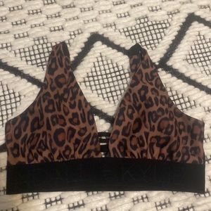Kendall and Kylie leopard sports bra